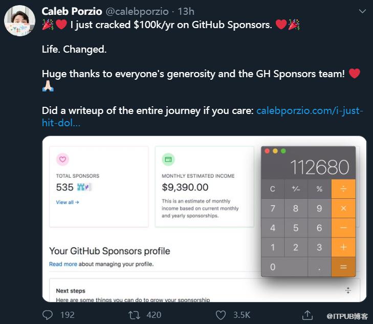 我，一个靠 GitHub 打赏谋生的程序员，如何做到年入 10 万美元？
