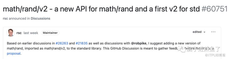 Go 将引入标准库 v2 版本，首个动手的是：math/rand/v2！