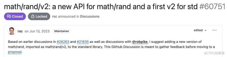 Go1.22 新特性：新的 math/rand/v2 库，更快更标准！