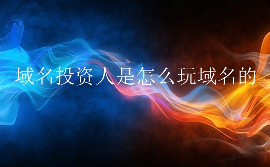 域名投资人是怎么玩域名的？有什么投资域名技巧？