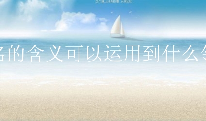 域名的含义可以运用到什么领域？如何判别域名的分类？