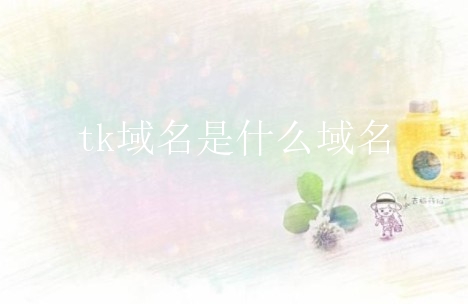 tk域名是什么域名？新手对tk域名有什么看法？