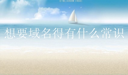 想要域名得有什么常识？域名的一些必备知识须知