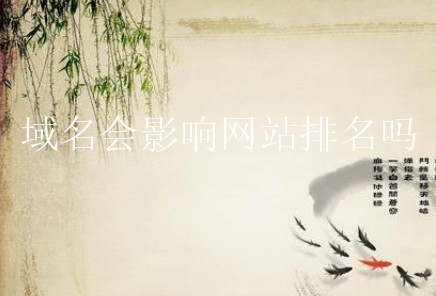 域名会影响网站排名吗？新手要怎么选择域名？