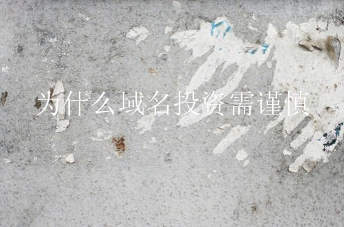 为什么域名投资需谨慎？新手如何合理投资？