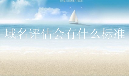 域名评估会有什么标准？小白该怎么了解这些标准？