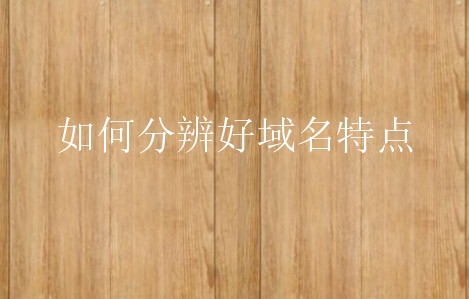 如何分辨好域名特点？有什么特殊表现？