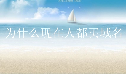 为什么现在人都买域名？需要了解域名哪些？