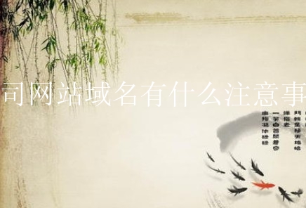 公司网站域名有什么注意事项？新手怎么选择域名？