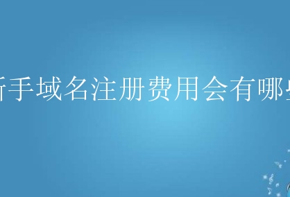 新手域名注册费用会有哪些？如何了解域名？