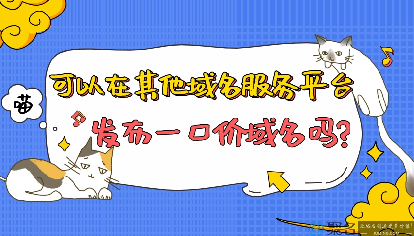 可以在其他域名服务平台发布一口价域名吗?