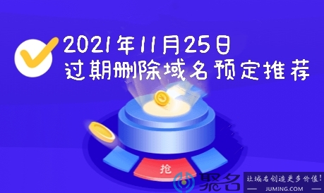 2021年11月25日过期删除域名预定推荐